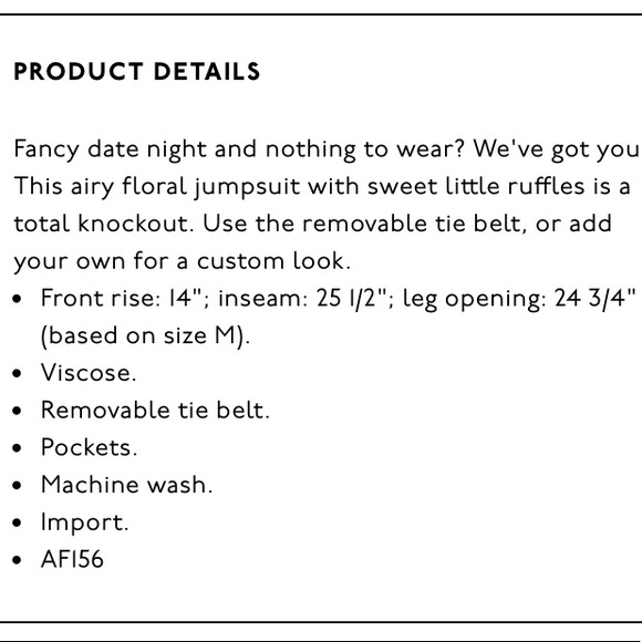 MADEWELL Ruffle-Sleeve Tie-Waist Jumpsuit - Picture 8 of 8